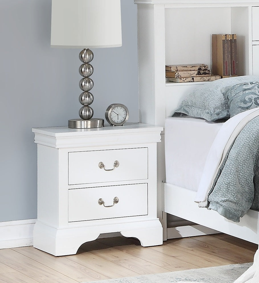 Modern Bedroom Nightstand White Color Drawers Bed Side Table Plywood White 2 Drawers Bedroom Bedside Cabinet Contemporary,Modern Birch Drawers White Solid Wood