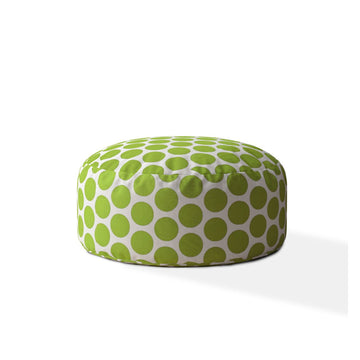 Indoor Big Dot Kiwi Round Zipper Pouf Stuffed Extra Beads Included 24In Dia X 20In Tall Multicolor Cotton