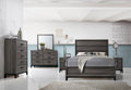 Queen 5 Pc Contemporary Bedroom Set Made With Wood In Gray Box Spring Required Queen Gray Wood 5 Piece Set Bedroom Bed Included,Chest Included,Dresser Included,Mirror Included,Nightstand Included