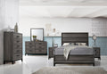 Sierra Queen 5 Pc Contemporary Bedroom Set Made With box spring required-queen-gray-wood-5 piece