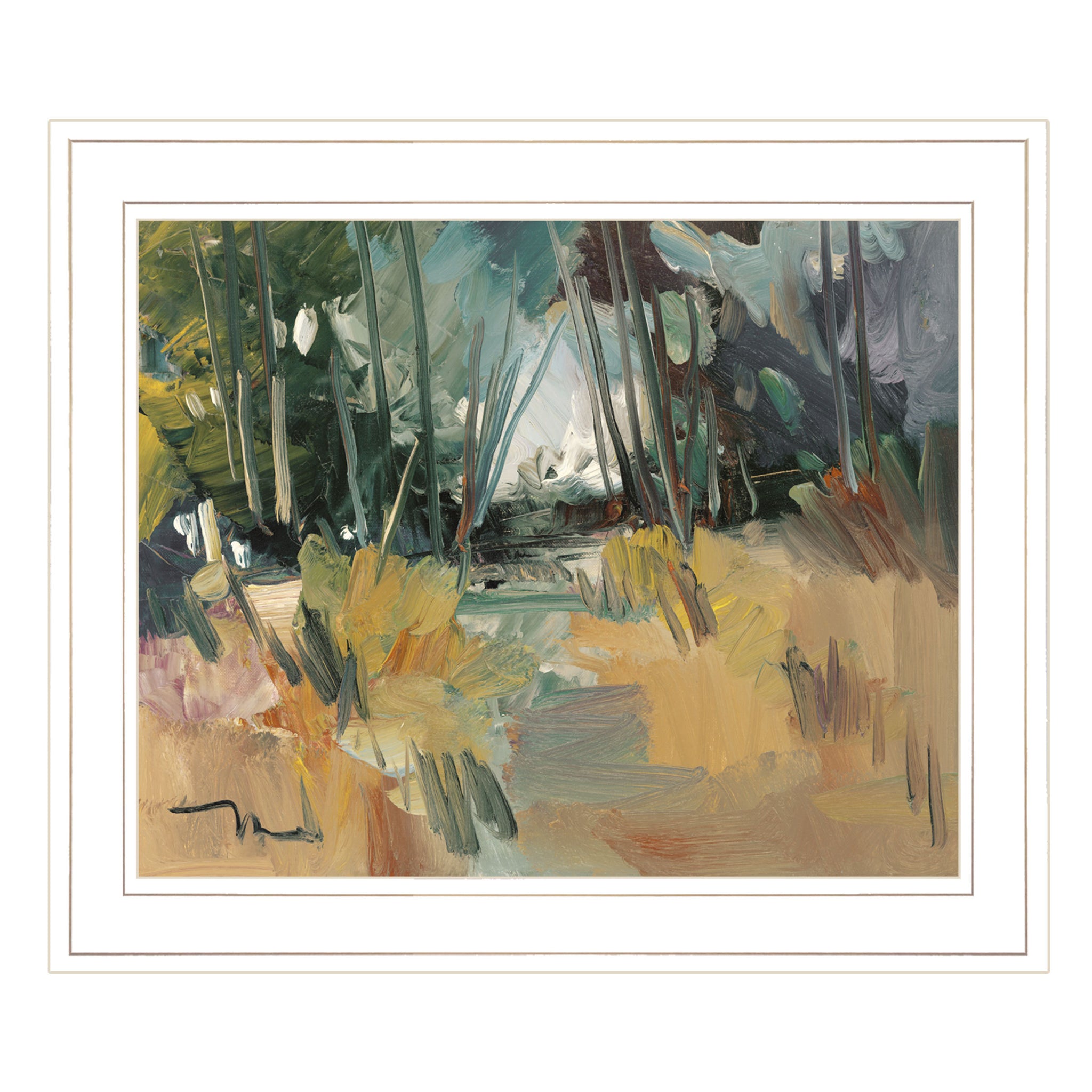 "A Day" By Jose Trujillo, Ready to Hang Framed Print multicolor-paper