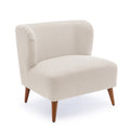 Veda Boucle Accent Chair Milky White White Foam Boucle