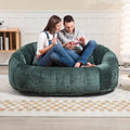 Coolmore Bean Bag Sofa Lazy Sofa Durable Comfort Lounger High Back Bean Bag Chair Couch For Adults And Kids, Indoor & Outdoor, Accent Floor Soft Lounge Chair Emerald Chenille Emerald Foam Chenille 2