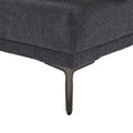 United Linen Sofaaccent Sofa Seat Sofa With Metal Feet Dark Gray Linen 3 Seat