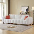 Convertible Sectional Sofa Couch, L Shaped Sofa With Fabric Couch,Modern Design Cream Style Marshmallow Sofa For Living Room And Office,White White Wood Fabric 3 Seat