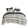 7 Piece Stripe Comforter And Quilt Set Full Queen Multicolor Polyester
