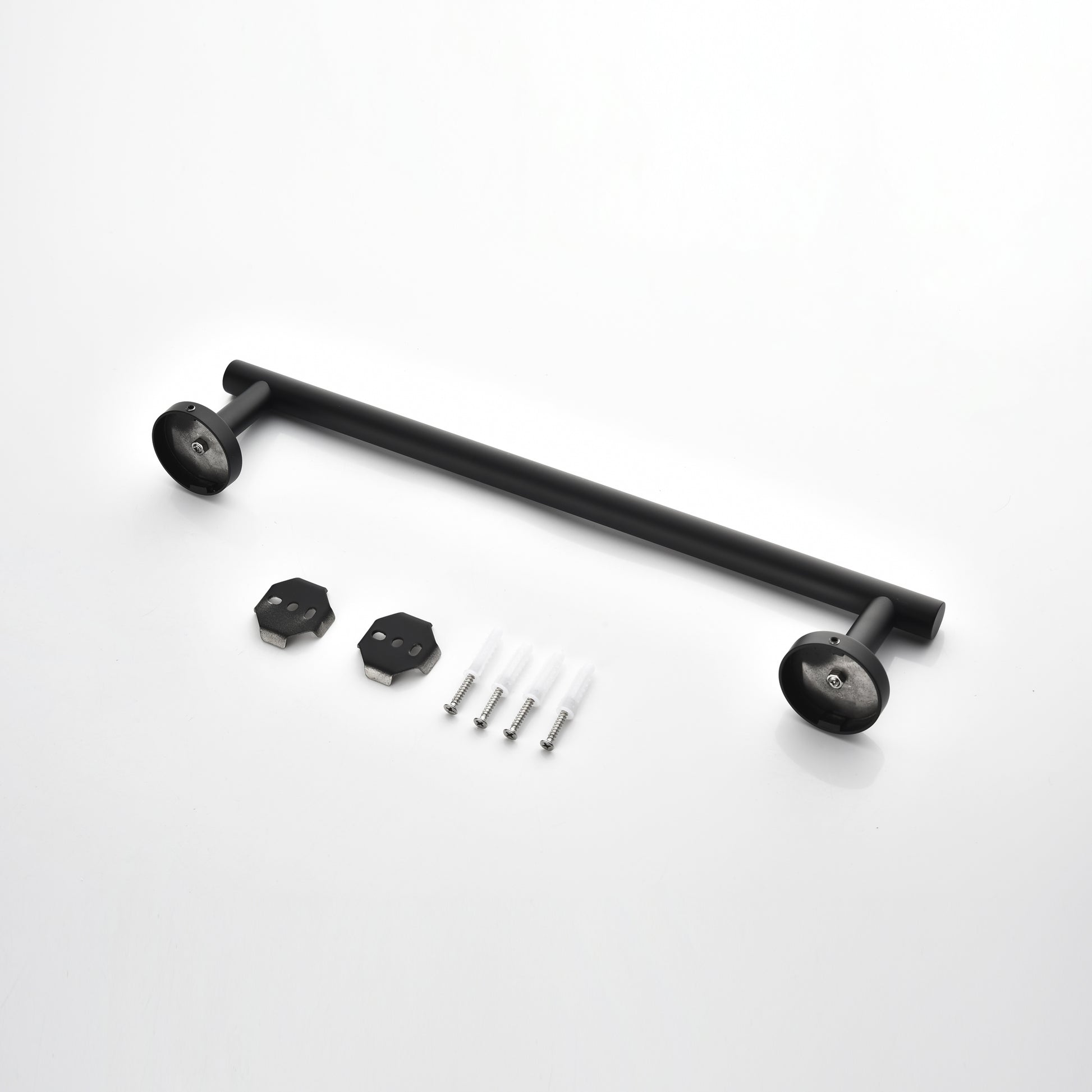 4 Piece Bathroom Hardware Set Matte Black Stainless Steel