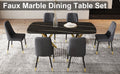 Large Modern Minimalist Rectangular Dining Table With 0.39 