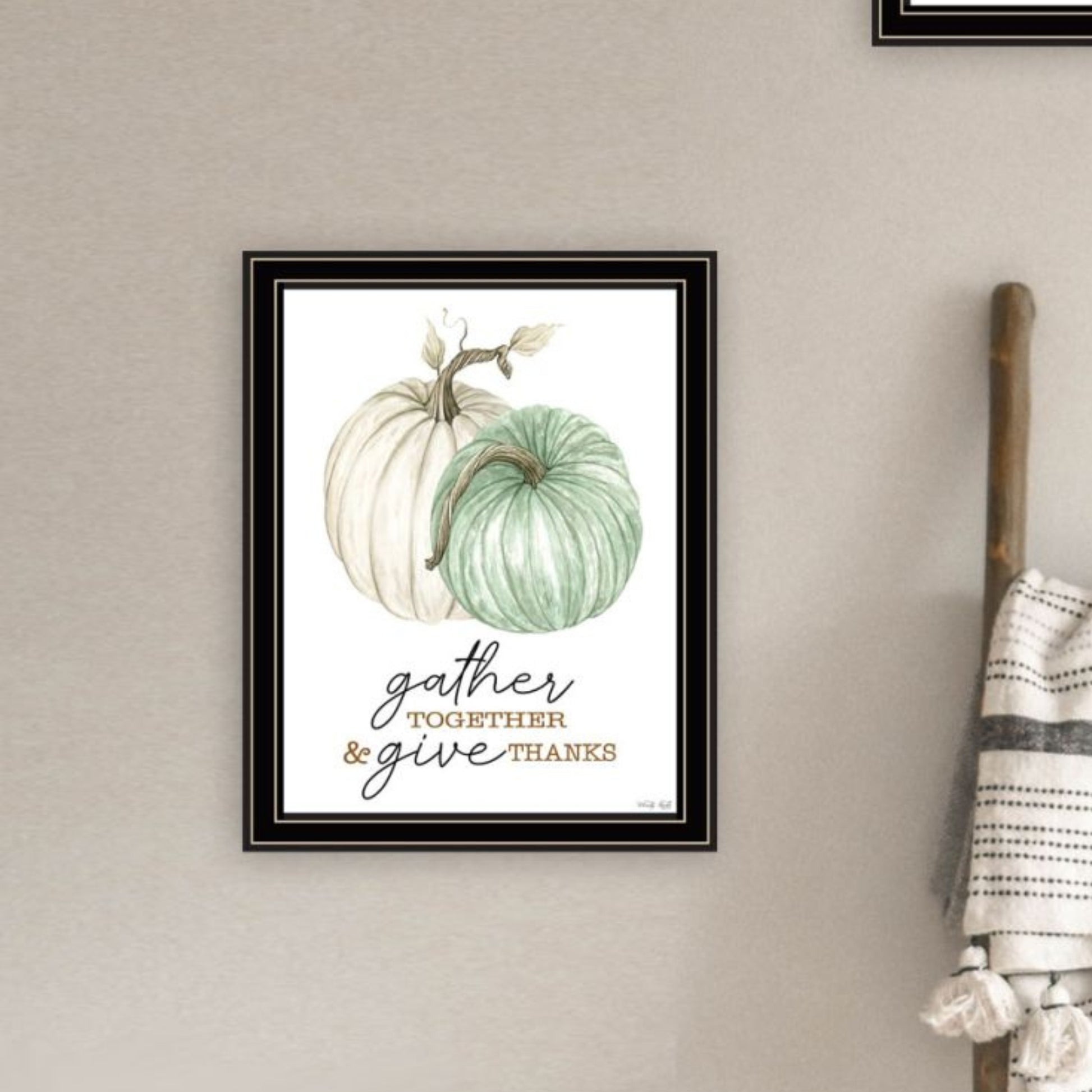 "Gather & Give" Framed Wall Art For Living Room, Wall Art Print For Home Decor, Bedroom Wall Art By Cindy Jacobs Multicolor Wood Paper