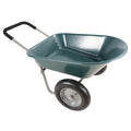 Wheel Barrow Two Wheeled Trolley For Green Garden 15 Inch Pneumatic Wheel Wb1001Gn Green Abs Steel Q235