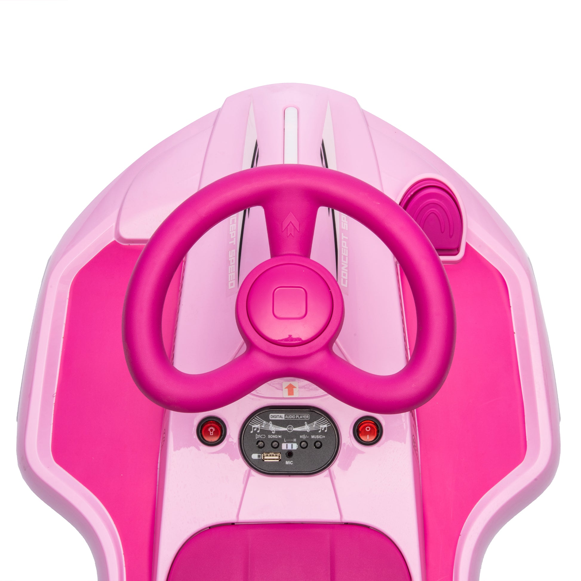 12V Kids Ride On Electric Toy,360 Degree Drift In Place,Spray Function,Front&Side Lights Design,Usb Mp3,Bluetooth,Music, 3.73 4.35 Mph,Easy Installation,Ultimate Cool Operation For Kids Aged 3 . Pink 100 149 Lbs Polypropylene