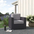 Fully Assembled Patio Chair With Cushions Yes Sectional Grey Mix Rust Resistant Frame Stain Resistant Cushions Garden & Outdoor Modern Sofa Seating Groups Wicker