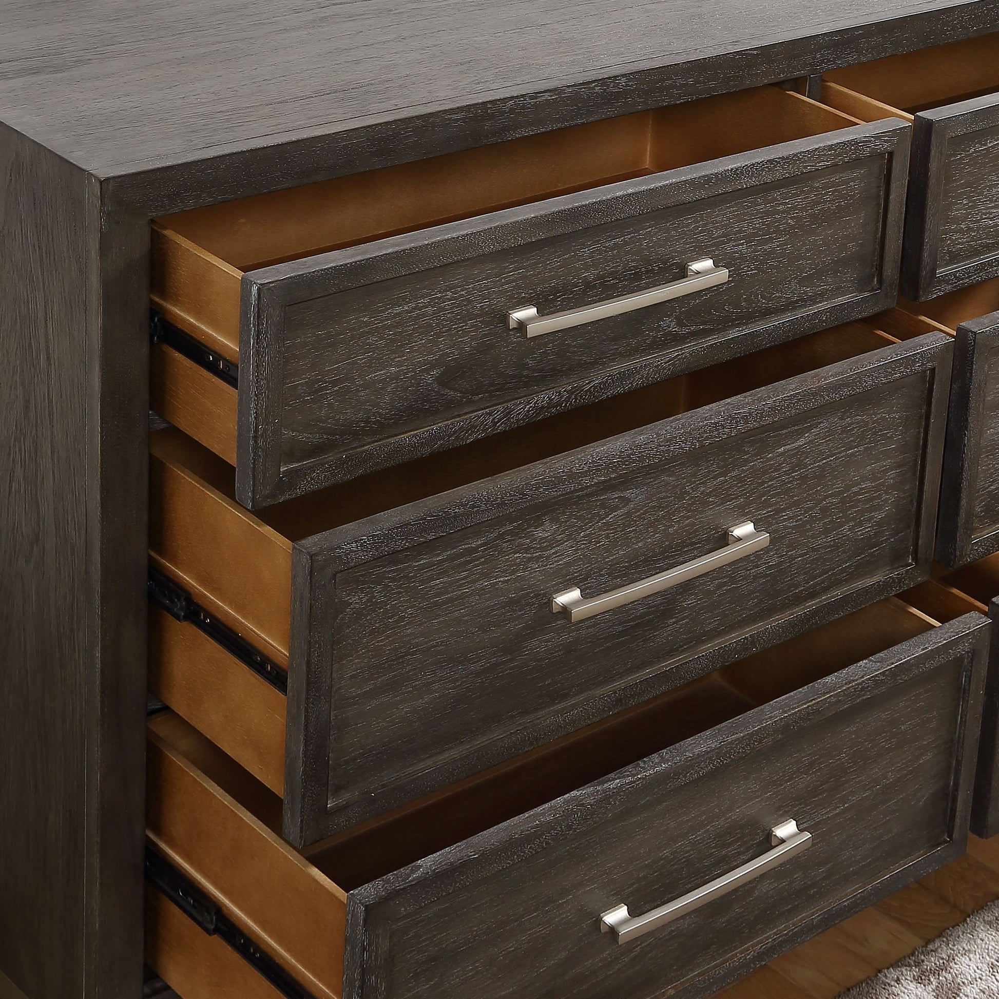 Broomfield 5 Drawer Chest Brown Brown Wood