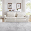 Beige Corduroy Sofa Couch, Deep Seat Couches For Modern Living Room Apartment Office Beige Corduroy 2 Seat