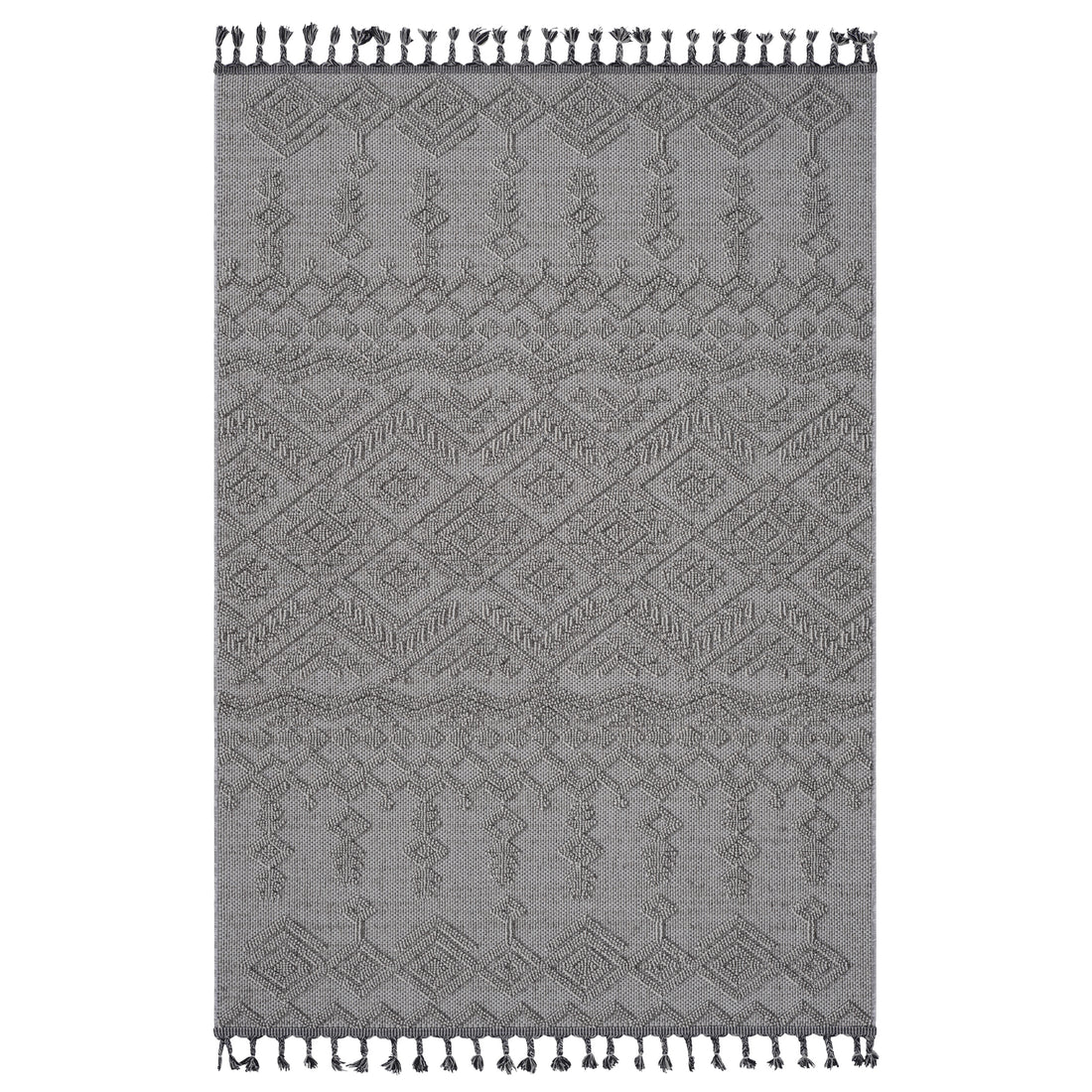 Naar Guros Collection 8X10 White White Traditional Indoor Outdoor Area Rug White Polypropylene