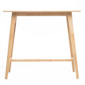 Wood Bar Table, Natural Oak Finish, 17.72 In X 47.24 In X 42.01 In Natural Mdf