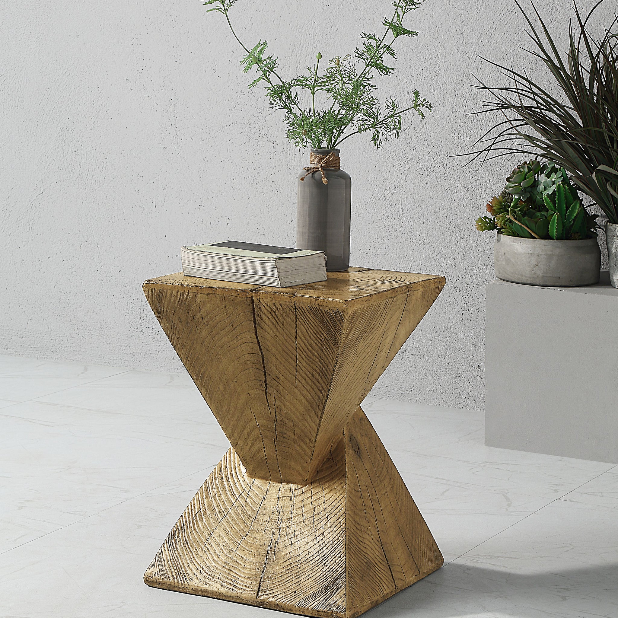 Zahi Accent Table, Oak Finish Ac01779 Oak Wood