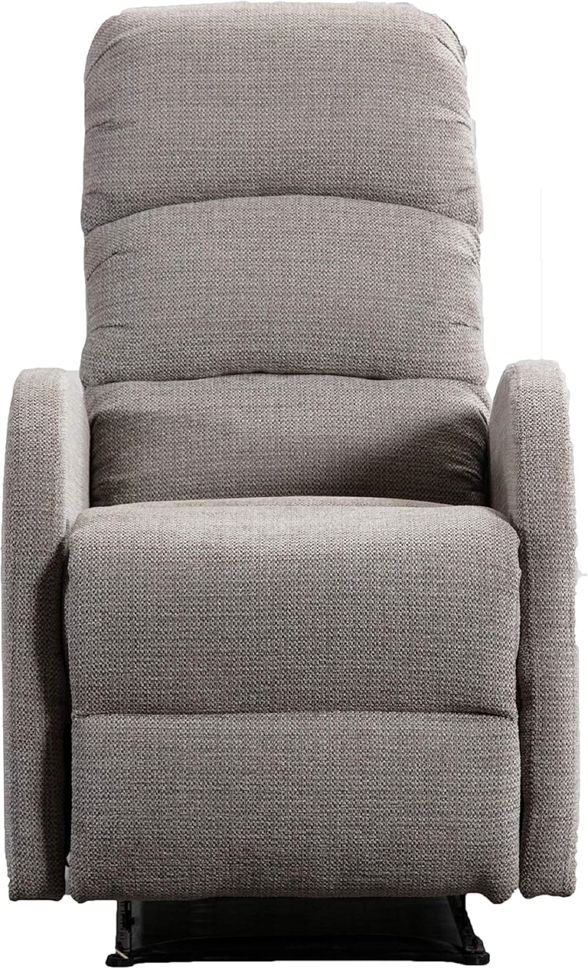 1Pc Adjustable Recliner Chair Gentle Lower Lumbar Massager Living Room Home Theater Bedroom Light Grey Color Light Gray Polyester Metal Primary Living Space Cushion Back Contemporary,Modern Foam Polyester