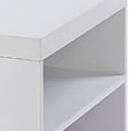White High Gloss And Chrome Coffee Table White Silver Primary Living Space Modern Shelves Rectangular Wood