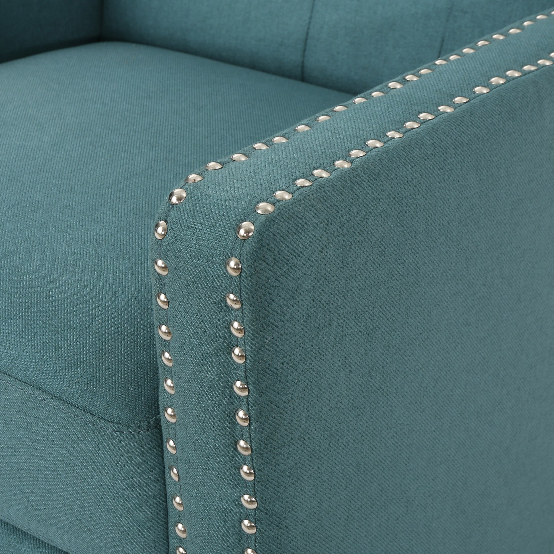 Classic Teal Fabric Push Back Chair Teal Fabric