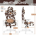 Techni Sport Ts85 Brown Cow Series Gaming Chair -