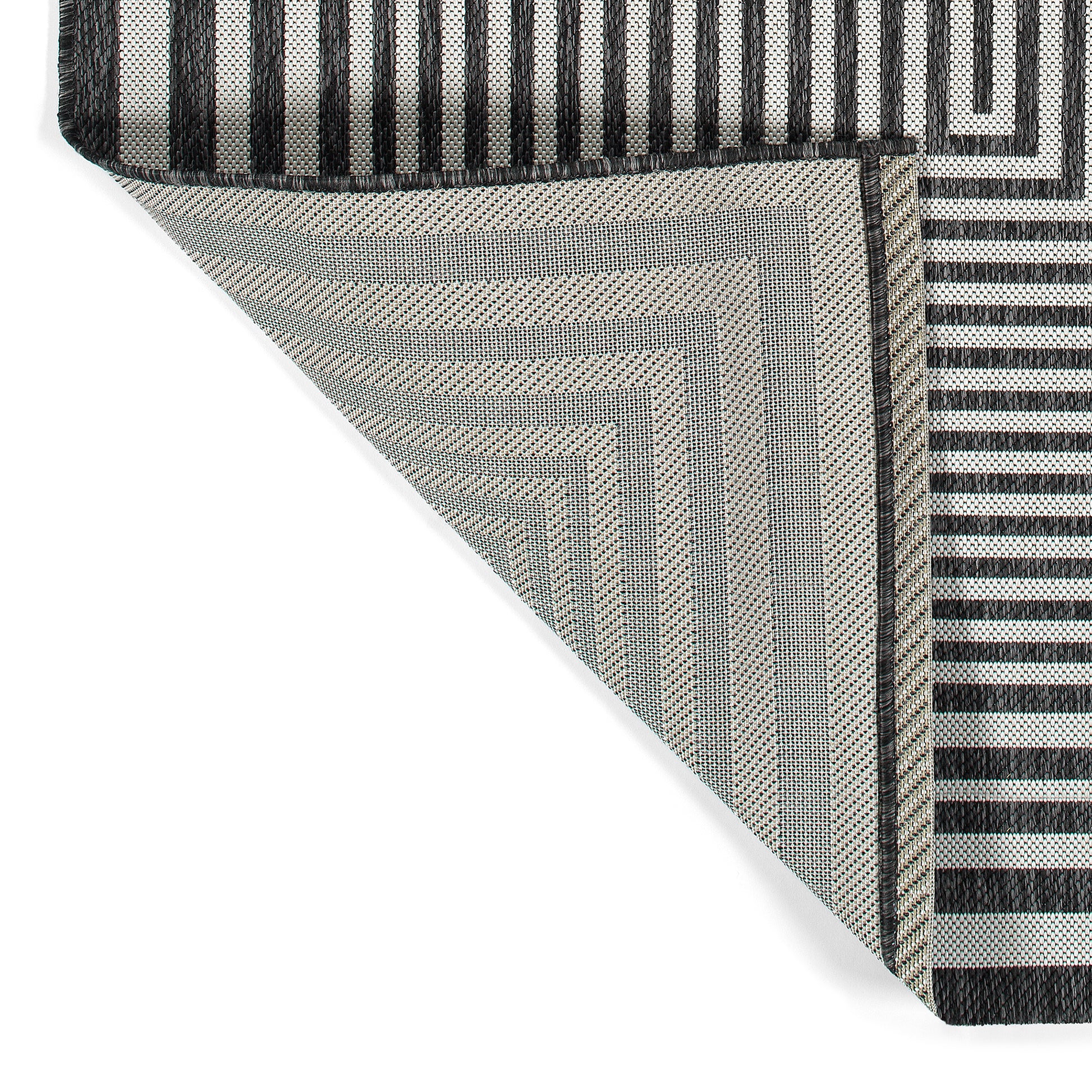 Modern, Geometric, Textured Cut Pile 3'11" X 5'11" Rectangle Area Rug Charcoal Polypropylene