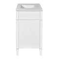 36'' Bathroom Vanity With Medicine Cabinet, Modern Bathroom Storage Cabinet With 2 Soft Closing Doors And 4 Drawers, Single Sink Bathroom Vanity White Bathroom Ceramic,Solid Wood Mdf