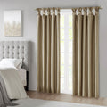 Twist Tab Total Blackout Window Curtain Panel Only 1 Pc Panel Bronze Polyester