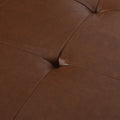 Chaise Lounge Light Brown Pu