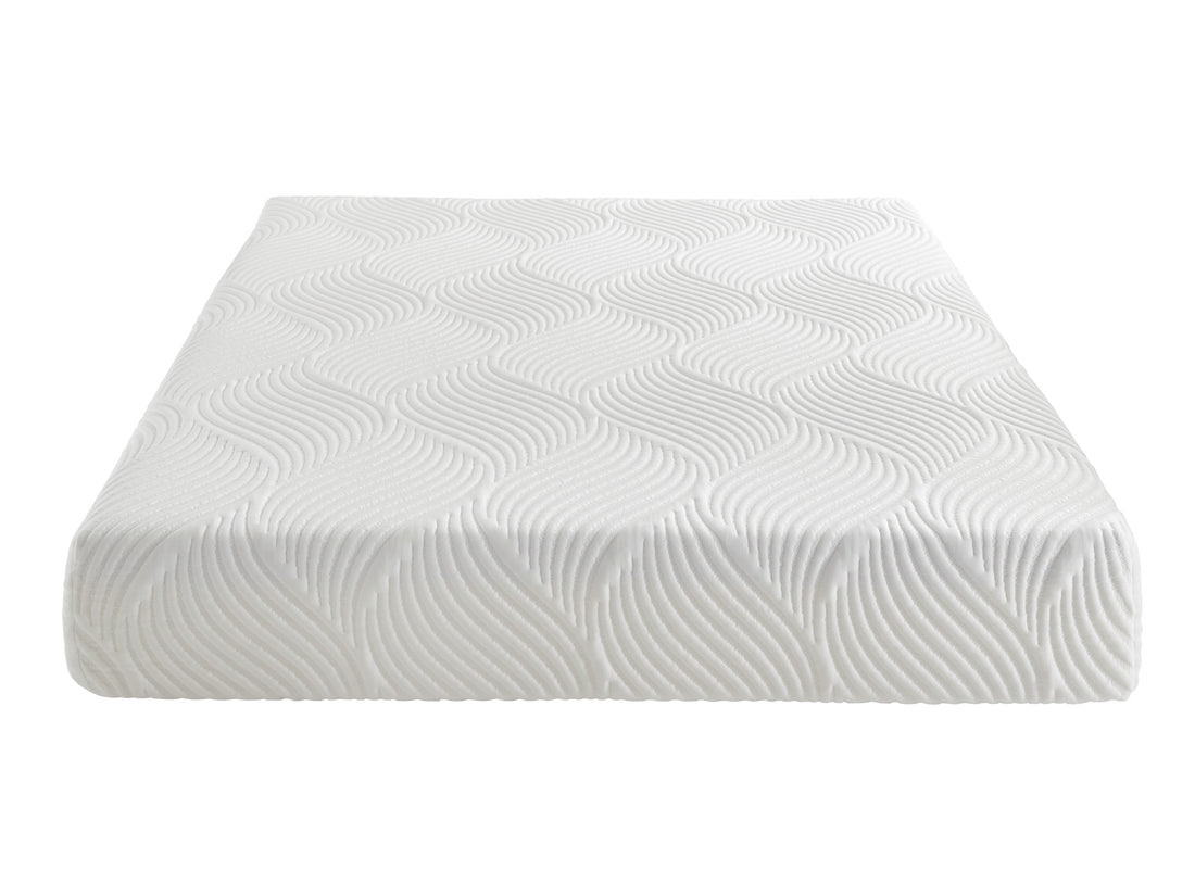 10" Queen Mattresscool Gel Memory Foam Mattress, White, Mattress In A Box, Comfort Mattress White Bedroom Foam Queen