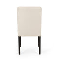 Dining Chair Beige Fabric