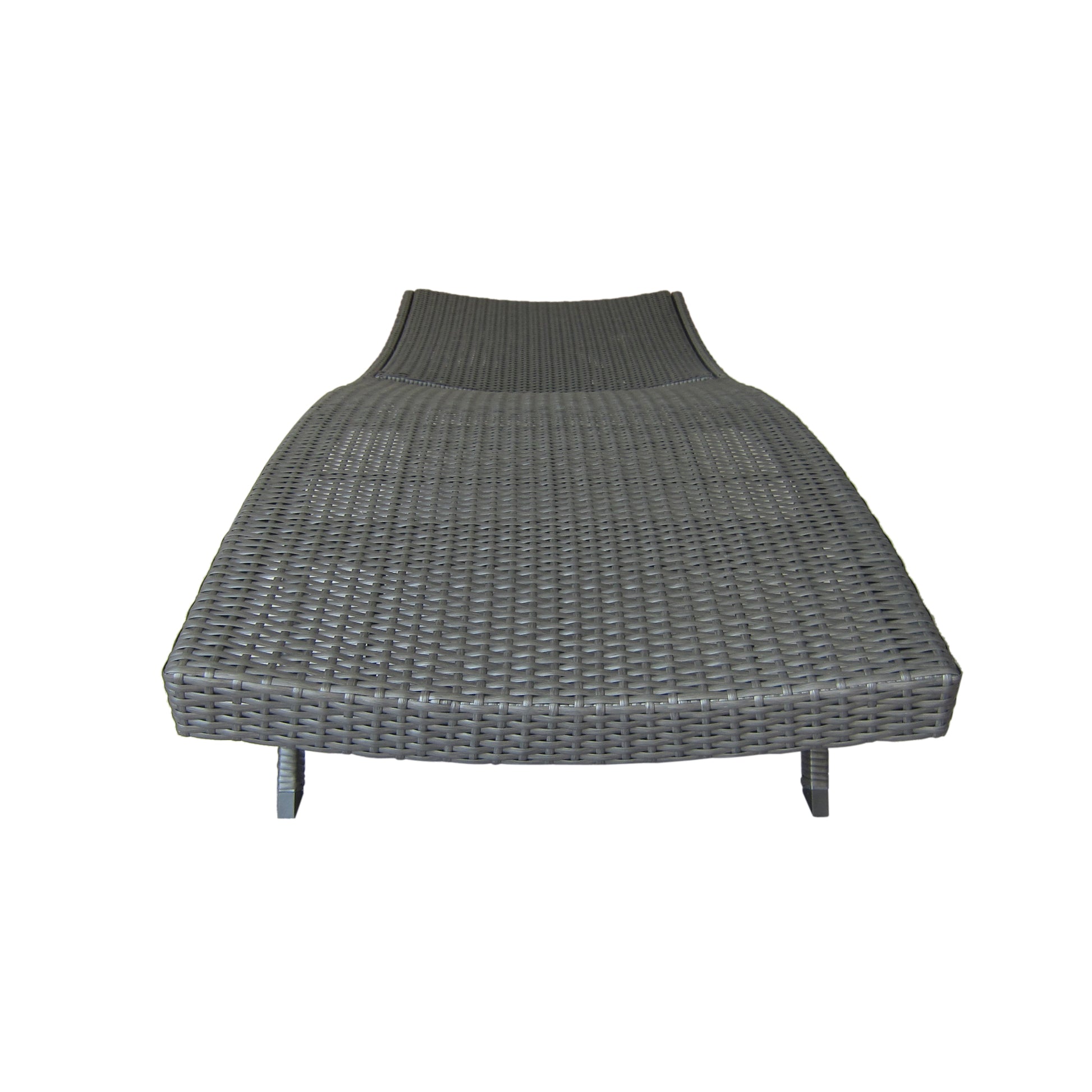 Kauai Pe Wicker Chaise Grey Rattan