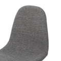 Dining Chair Light Grey Fabric