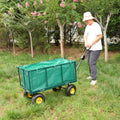 Flower Cart Garden Flower Cart Is Easier To Transport Firewood Green Cloth Bag Green Iron,Oxford Fabric