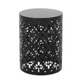 Metal End Table Large - Black Iron