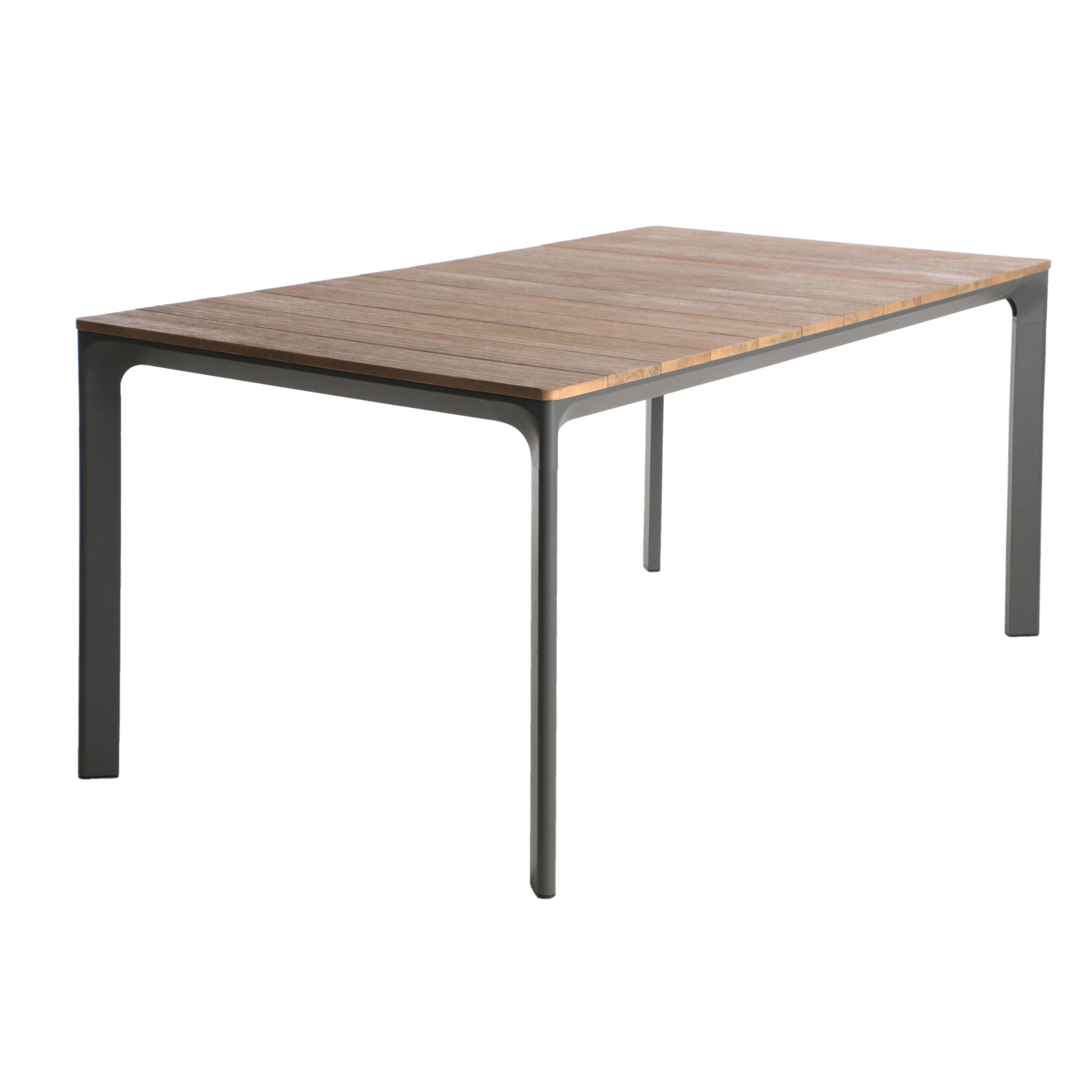 Westcott Dining Table With Wood Top Grey Wood