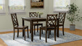 Velvety Brown 5 Piece Dining Table Set Brown Engineered Wood