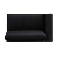 Luxurious Black Velvet 4 Seater Sofa With Ultra Soft Cushions, Metal Silver Legs Decor With Exquisite Craftsman, And Timeless Elegance, Perfect For Elevating Modern And Sophisticated Living Spaces Black Velvet Wood Primary Living Space Pillow Back Soft