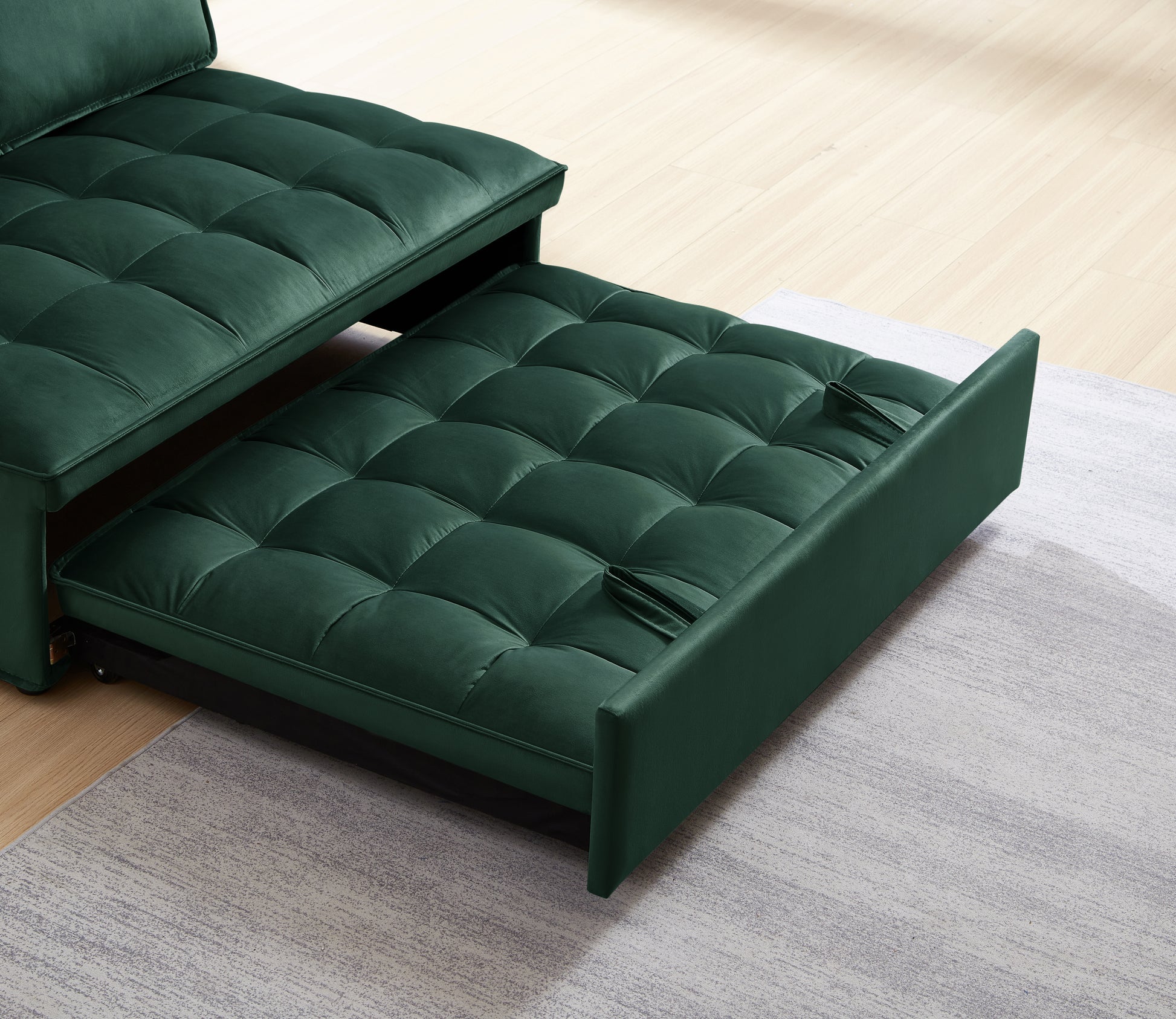 Green Velvet Loveseat Sofa Bed Green Velvet Foam Velvet 2 Seat