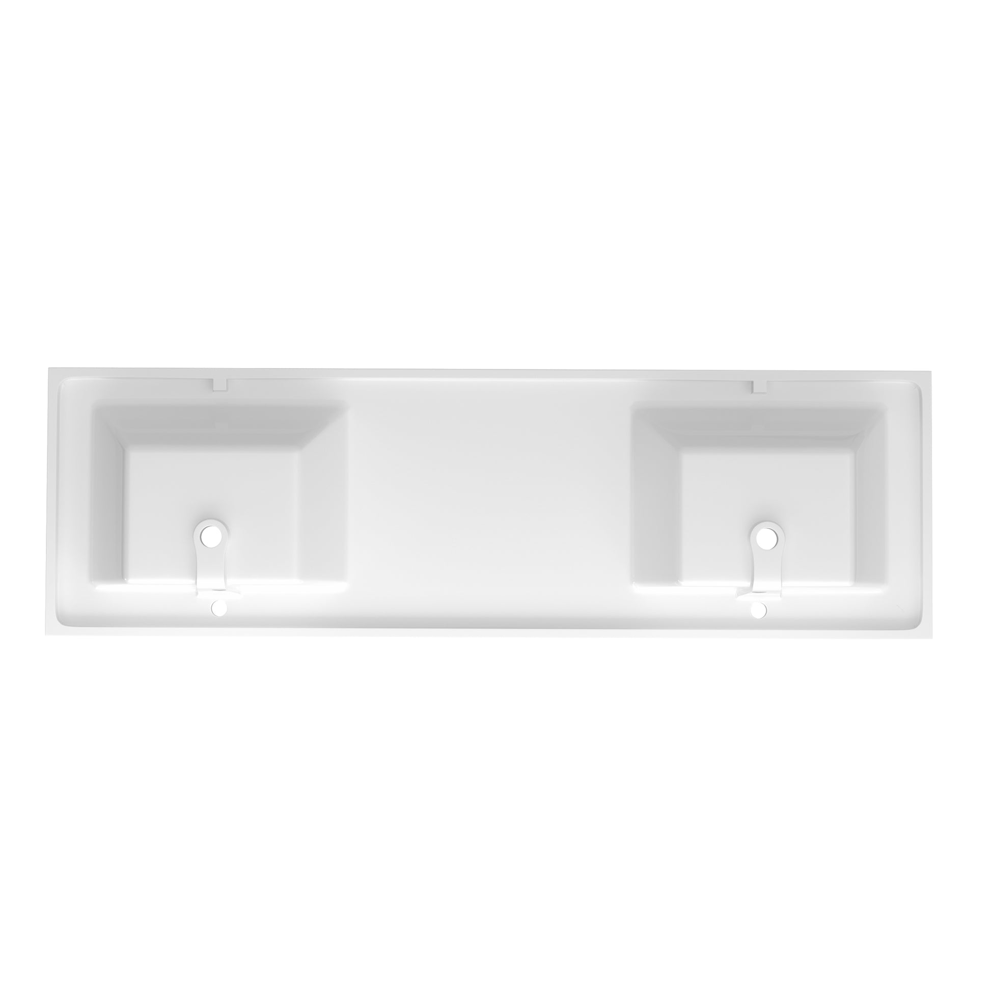 72 Inch Vanity Top Bathroom Sink Fit To 72" Cabinets In Glossy White Double Basin White Bathroom Luxury,Modern Solid Surface Solid Surface