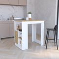 Stirling Kitchen Island With 1 Door Cabinet Push