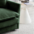 Chenille Fabric Ottomans Footrest To Combine With 2 Seater Sofa, 3 Seater Sofa And 4 Seater Sofa, Green Chenille Green Chenille 1 Seat