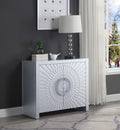 Platinum 2 Door Console Cabinet Freestanding 1 2 Shelves Grey Primary Living Space Mdf