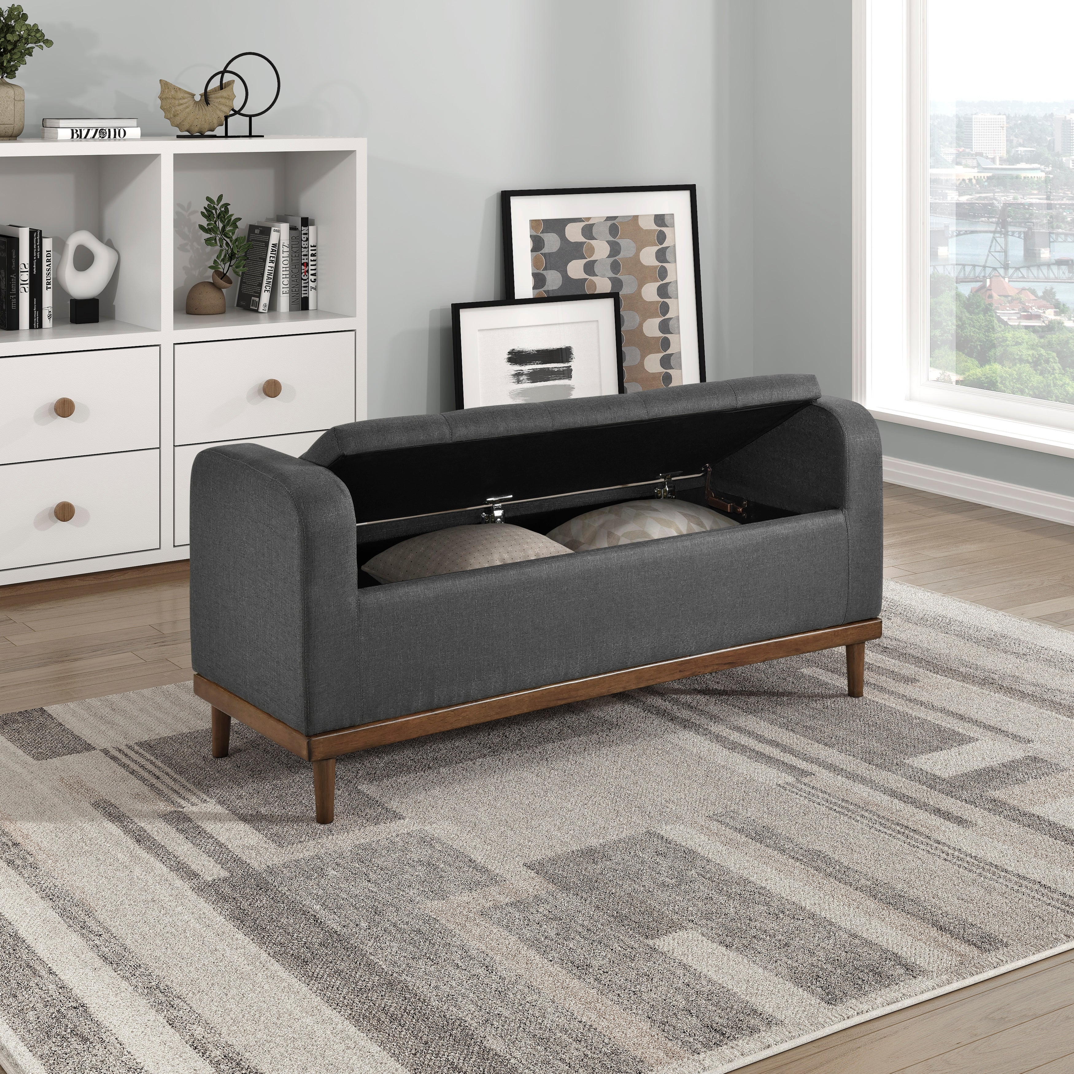 Home factory 3 piece lift top Storage Bench