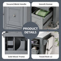 30'' Bathroom Vanity With Top Sink, Modern Bathroom Storage Cabinet With 2 Drawers And A Tip Out Drawer, Single Sink Bathroom Vanity Same As N710S130001E Grey Bathroom Modern Solid Wood Mdf Resin