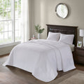 Reversible Bedspread Set White Full White Cotton