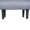 Folding Sofa Chairgrey Blue,Gray Fabric Metal