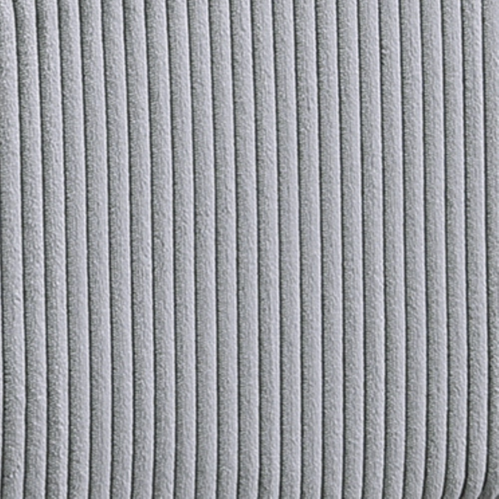 Dark Gray Color 7Pc Modular Sectional Set Corduroy Upholstery Couch 2X Corner Wedge 2X Armless Chairs 3X Ottomans Living Room Furniture Dark Gray Primary Living Space Cushion Back