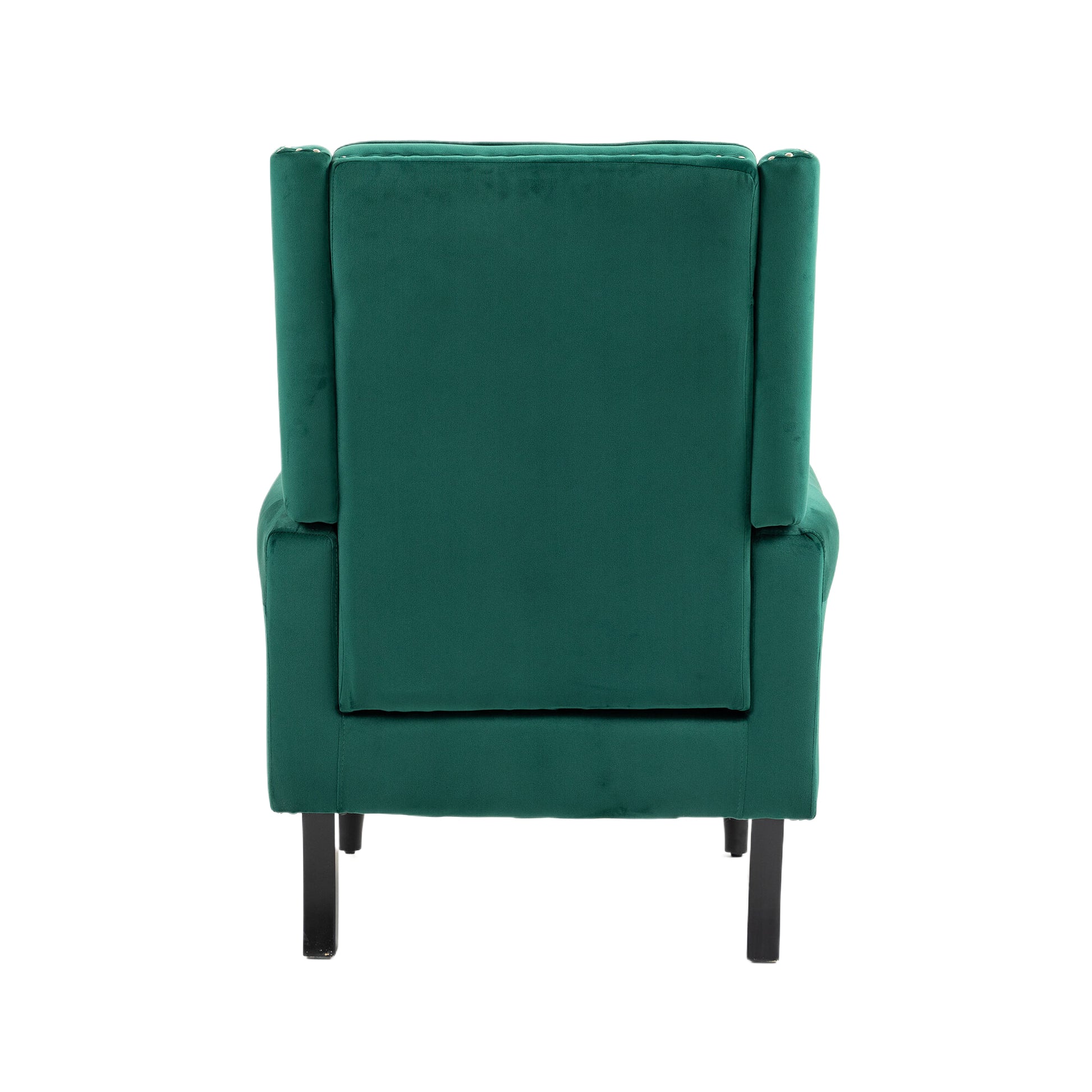 Coolmore Wood Frame Armchair, Modern Accent Chair Lounge Chair With Sturdy Wood Legs For Living Room Bedroom Green Green Primary Living Space Foam Velvet
