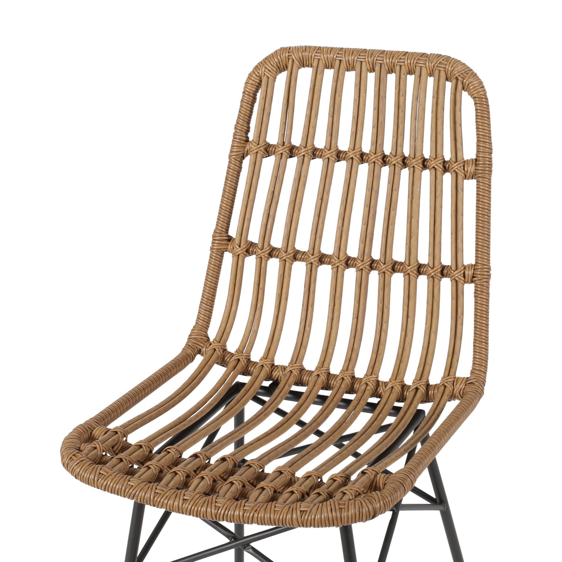 Sawtelle Chair Light Brown Rattan